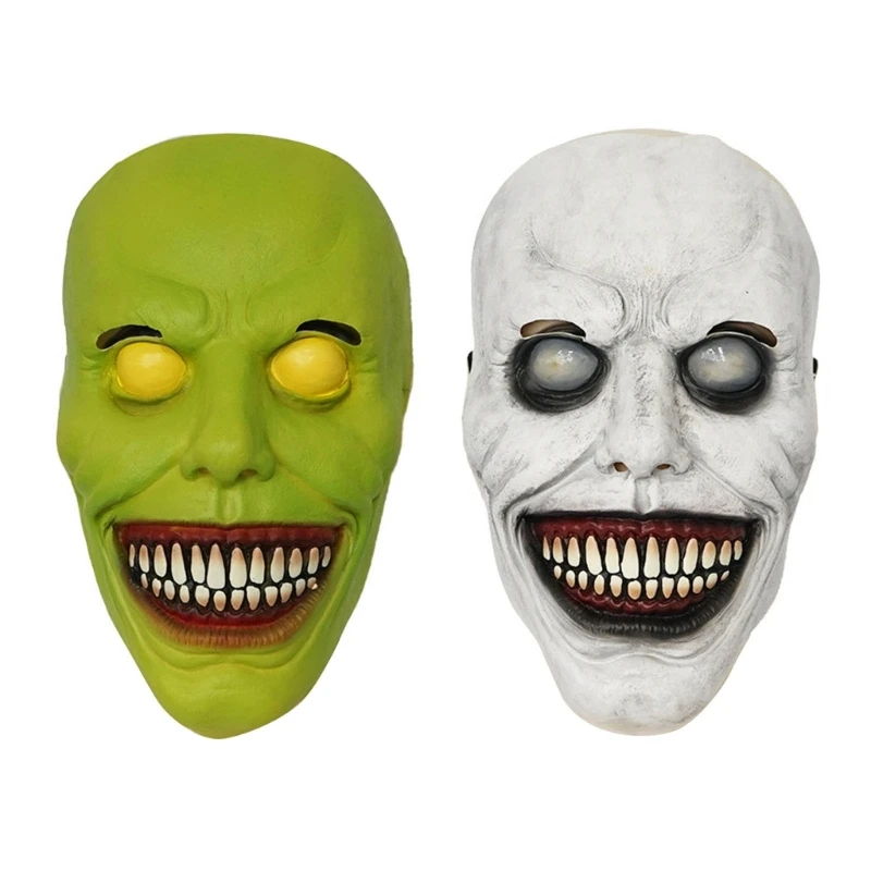 VILLCASE 2Pcs Máscara De Terror Com Cara Assustadora Máscara Assustadora De  Halloween Máscara Cosplay Assustadora Máscara Facial Assustadora Adereço