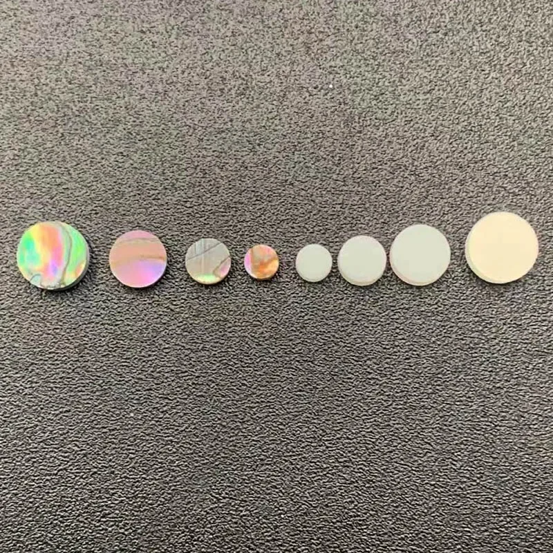 Guitar Accessories 100pcs 2/3/4/5/6*2mm Abalone Shell Guitar Fretboard Dots Colourful Abalone White Plast Rosewood Inlay Dot