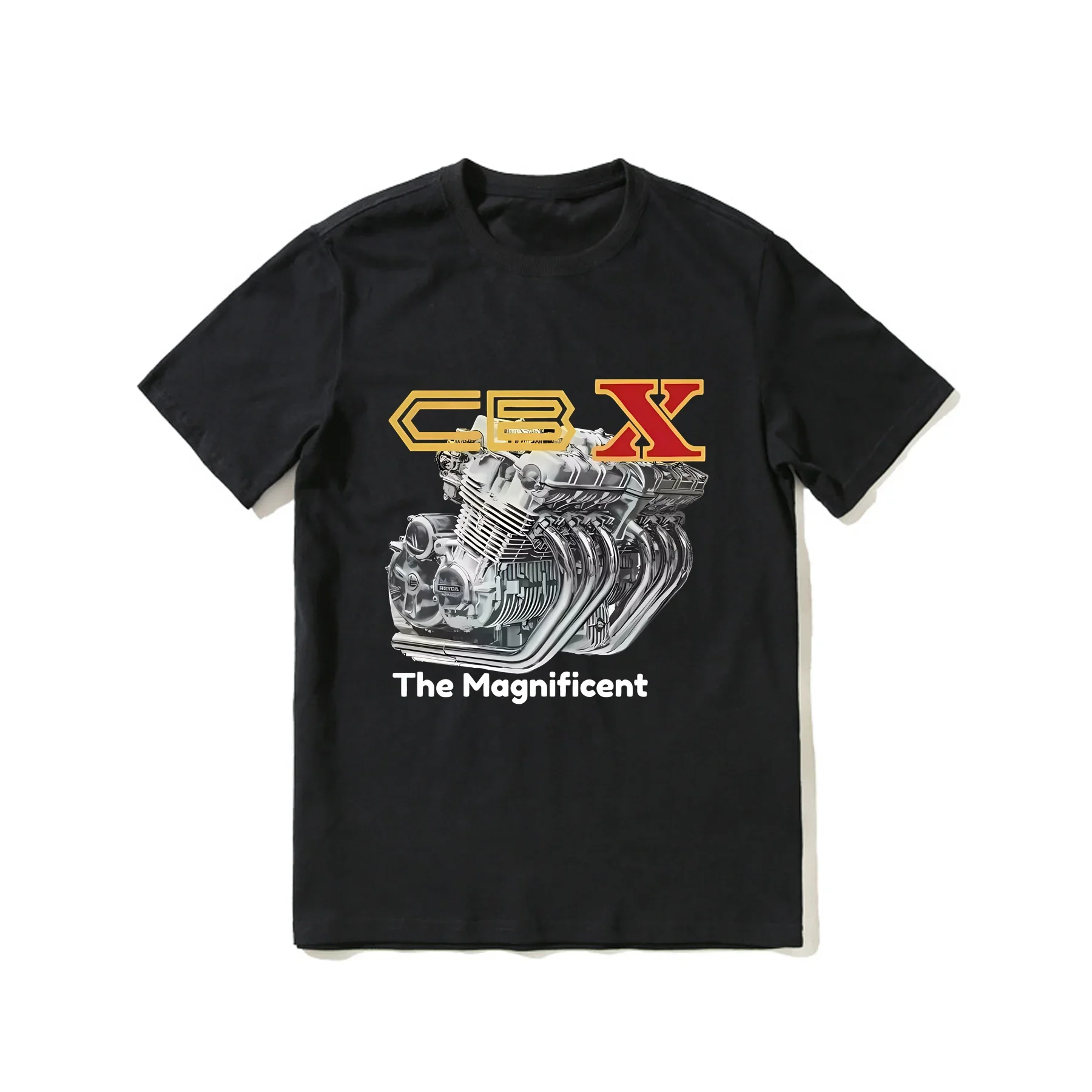

2023 Hot Sale Summer 100% Cotton Cbx 1000 Magnificent Six Cyl Motorcycle T Shirt Men Short Sleeves Hip Hop Streetwear T-shirt