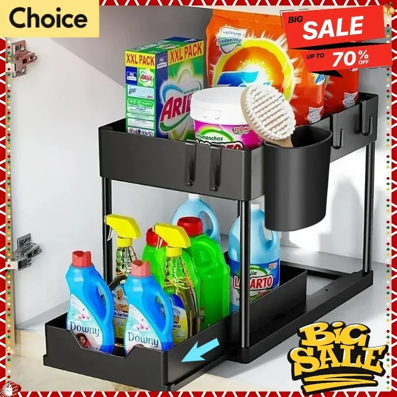 2-Tier Sink Sliding Rack 1