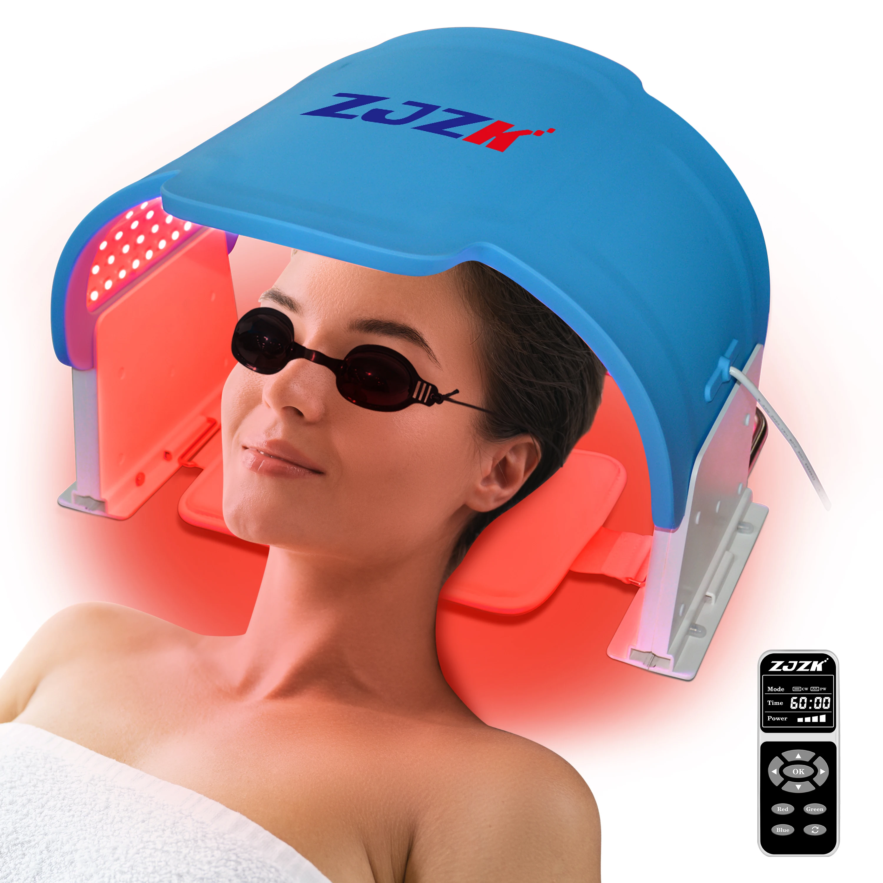 

ZJZK корейские маски для лица 850nmx330chips + 940nmx330chips красная светодиодная фототерапевтическая панель для восстановления поврежденной кожи