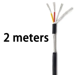 High - Quality Shielded Audio Signal Cable, Multiple AWG Options, PVC - Covered Copper with Multi - Core Configuration - 8 cores (Black 2 meters)