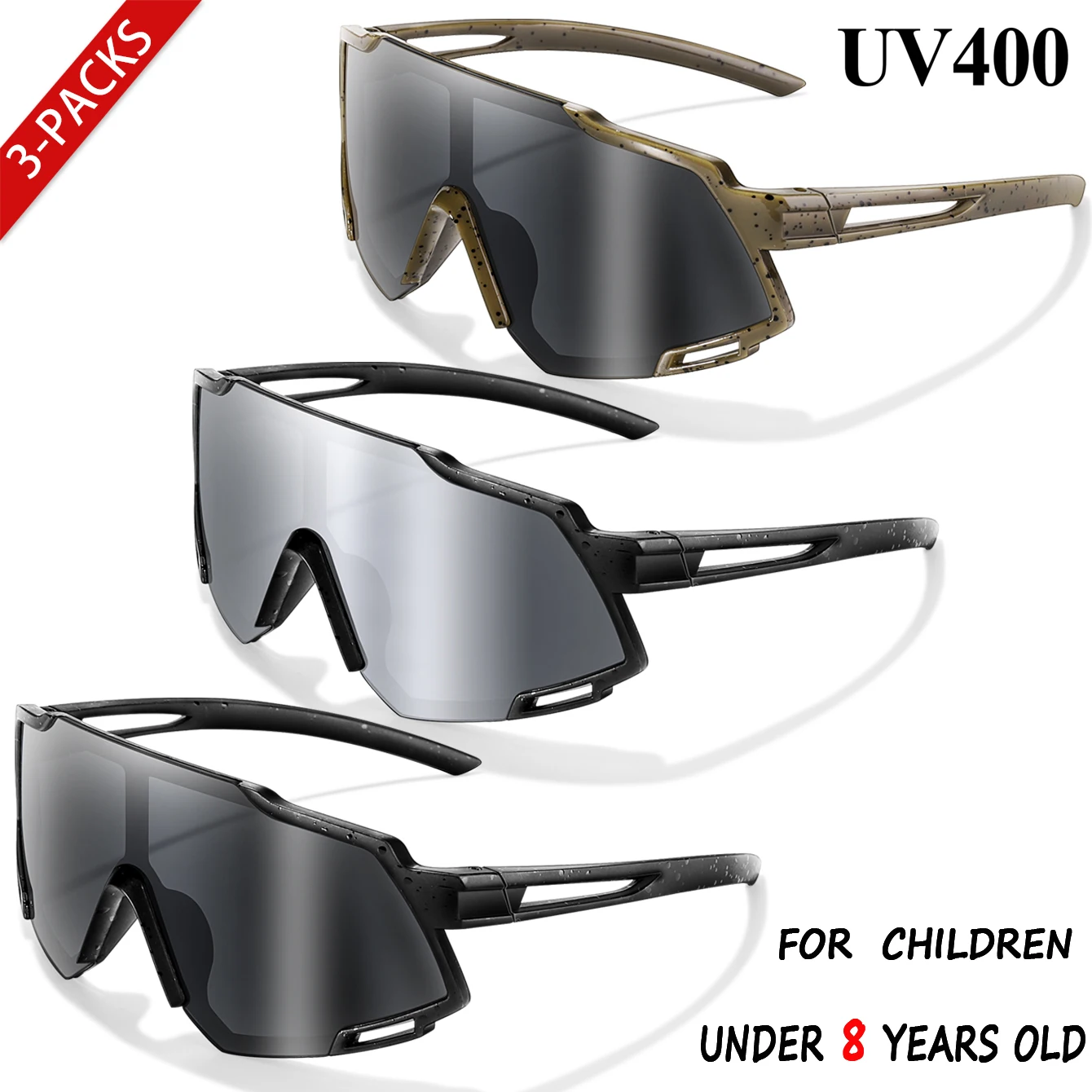 Childrens Windproof Cycling Sunglasses for Boys and Girls
