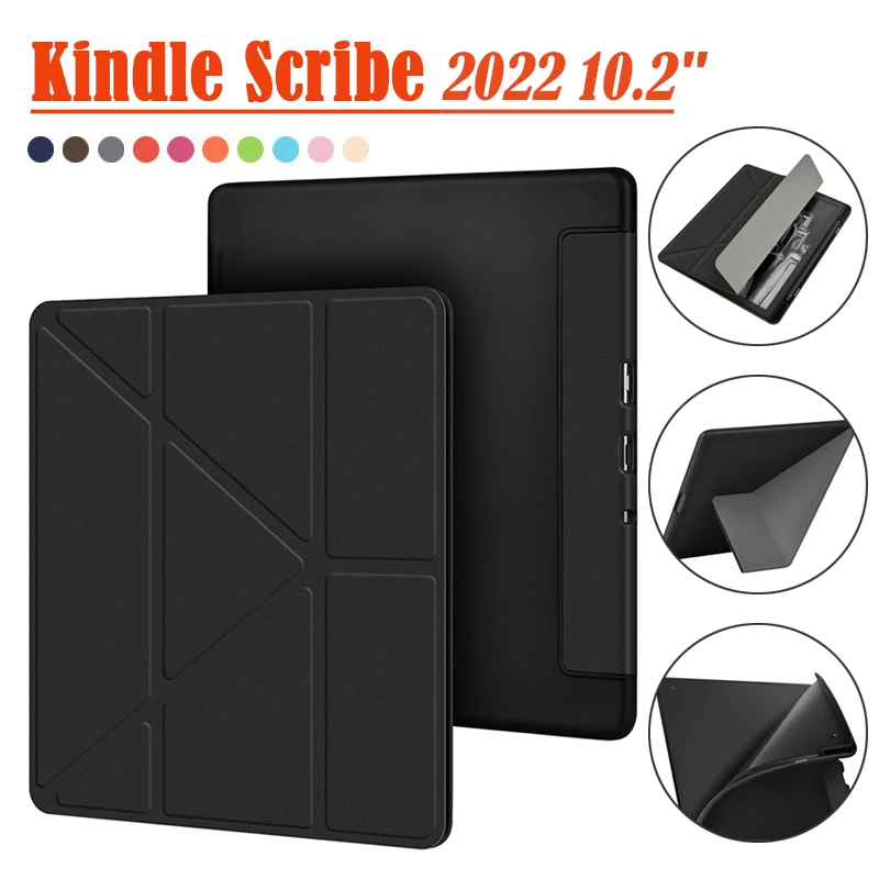 1 Pieza Negro Para Kindle Scribe 2022 10.2' Funda Ultra Delgada