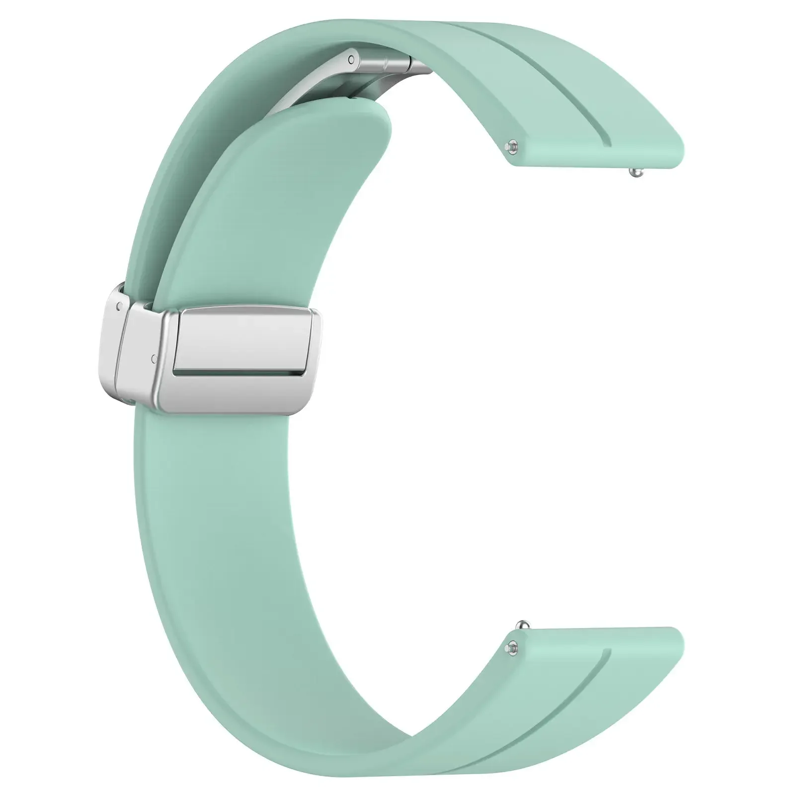 Magnetic Folding Buckle Silicone Band - Universal Fit, 20-22mm Strap