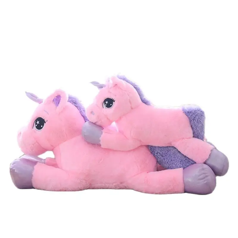 New Arrival 80cm 110cm Unicorn Plush Toy Pink White Big Plush Animal Soft Doll Toys For Children