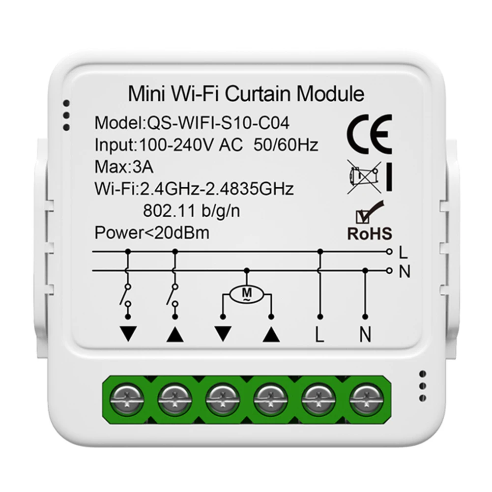 

Voice Control Wireless Remote Automation Modules Smart Curtain Switch Module For Roller Blinds Shutter Smart Life