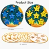 Star Expression Matching Puzzles Montessori Toys Social Board Games Emotion Puzzles Face Change Educational Wooden Toys for Kids 6