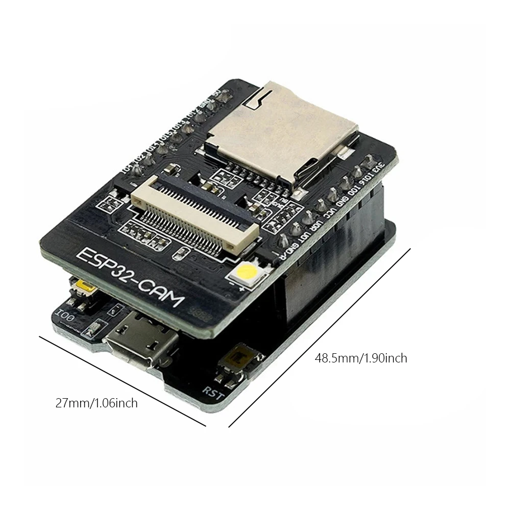 ESP32-CAM 가정용 스마트 기기용 개발 보드, 와이파이 블루투스 호환 모듈, 2.4G 안테나 포함, CH340G, ESP32