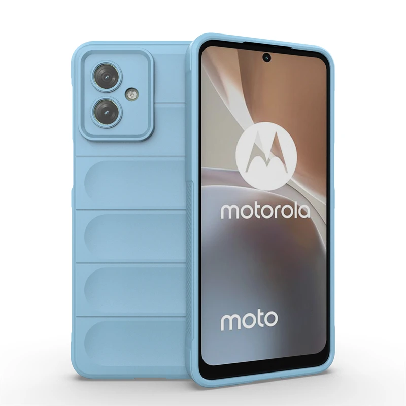 SEAHAI Cuero Funda Para Motorola Moto G34 5G / Moto G45 5G Billetera Estuche, Carcasa Con Tarjetero/Cierre Magnético/Suporte/Bloqueo RFID, Ultradelgado Cartera Flip Cover Case - Azul