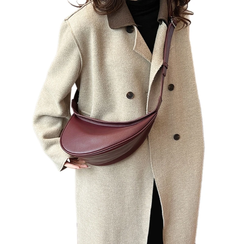 Shoulder Bag for Girl Trendy Versatile Underarm Bag Large Capacity Crossbody Bag E74B
