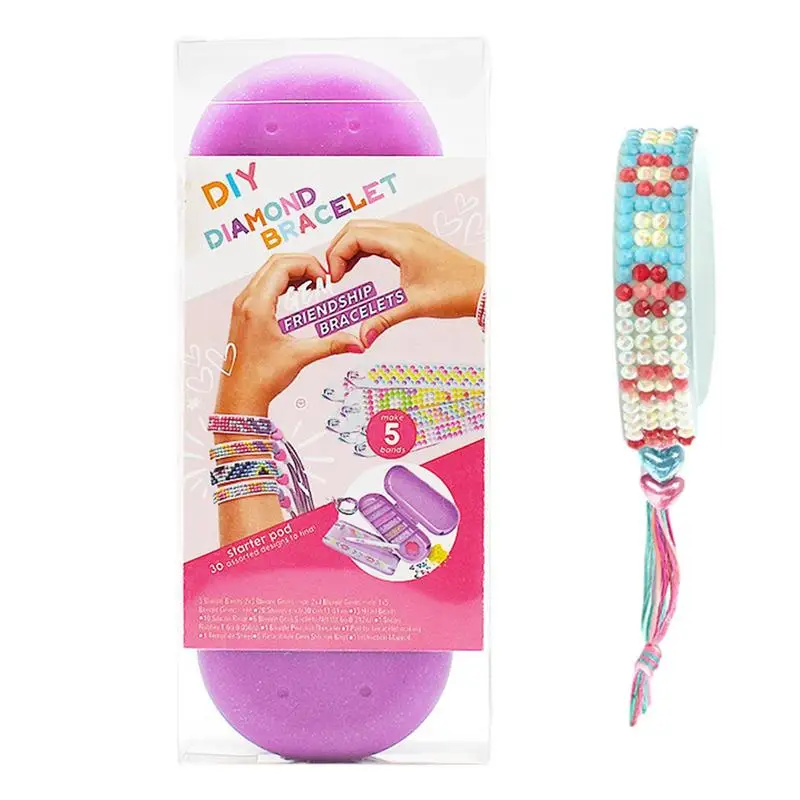 

Bracelet Jewelry Making Educational Toy Glossy Adjustable Creative Wristband DIY Kit Funny Craft For Girls Boys Kids