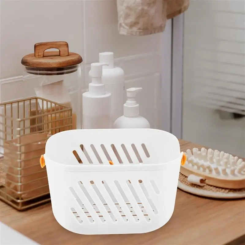 Bathroom Hand Basket Bathroom Hand Basket Portable Shower Organizer Wall Mounted Plastic Hamper 32x21.5x12.5cm