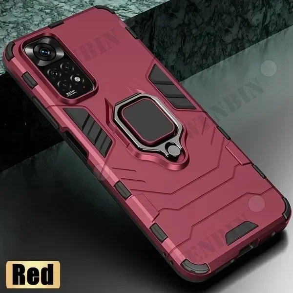 Luxury Shockproof Multi-Function Hard Armor Case with Slide Lens Protector