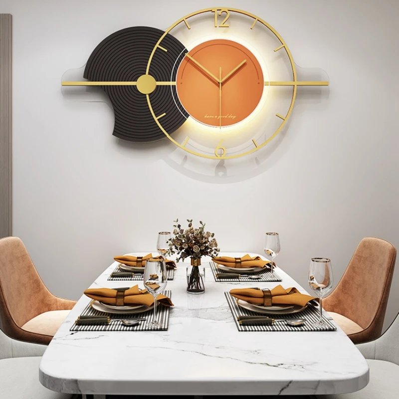 

Modern Mute Wall Clock Fashion Home Living Room Simple Modern Light Luxury Decoration Wall Clock Art Creative Home Decoration