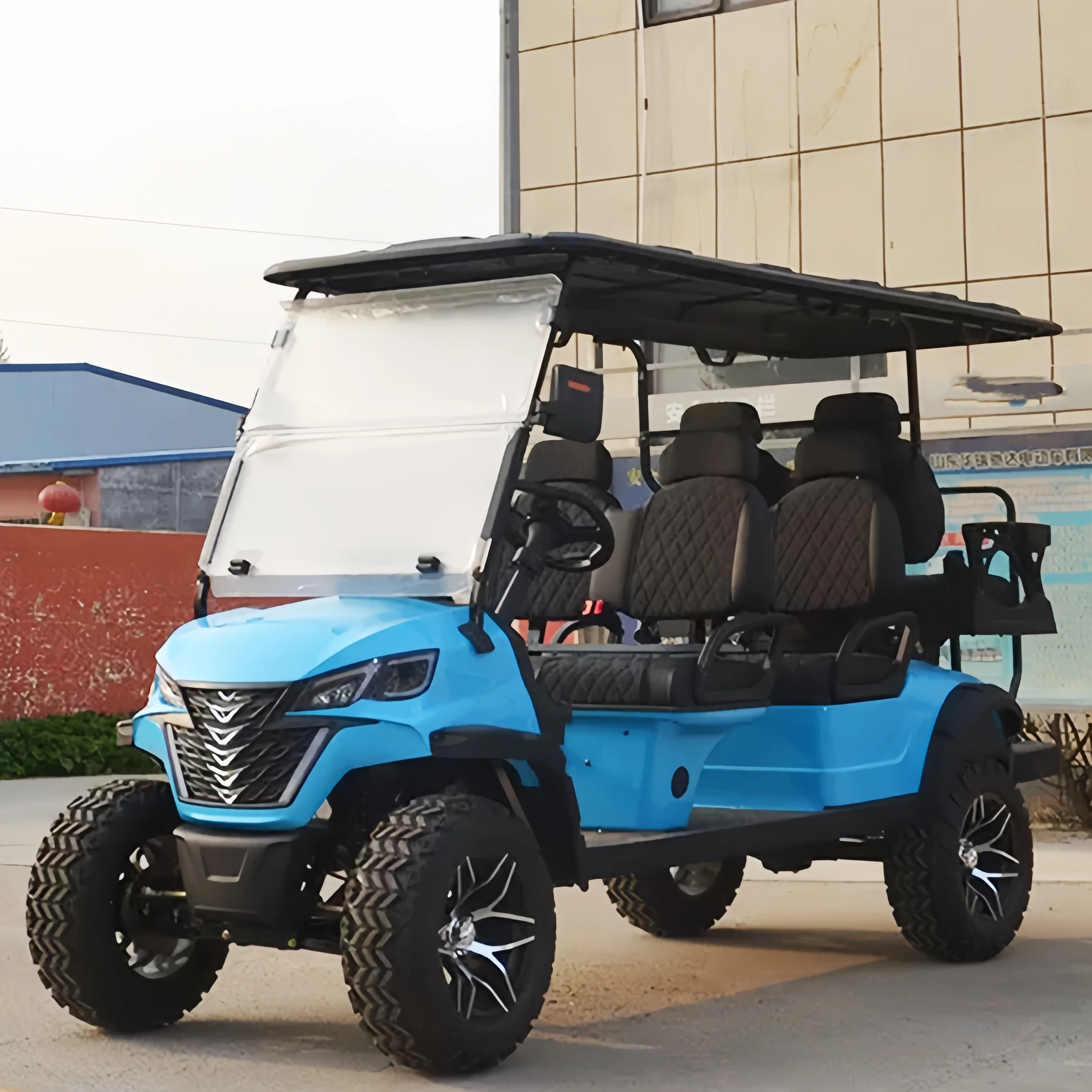 Factory Outlet 4 6 Person Seat Lithium Battery Folding Electric Golf Carts with CE Certificate Electric Golf Carts