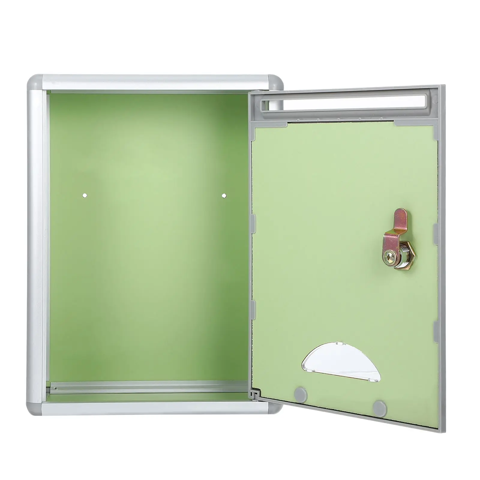Wall Mounted Aluminium Alloy Mailbox Lightweight Waterproof Post Box office Suggestion Box Mail Money Checks home Garden Mailbox