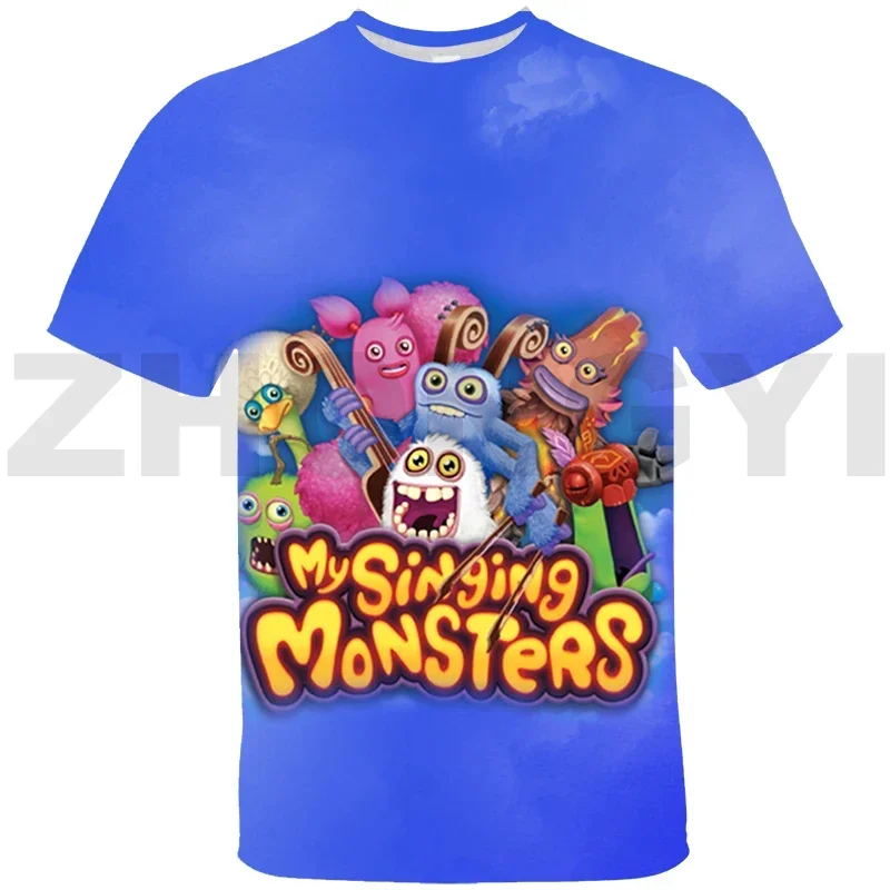 Hot 3D My Singing Monsters Graphic T Shirts Men Sports Short Sleeve Summer Family Games Tees Tops Baby Kids Cute Anime Tshirt 2