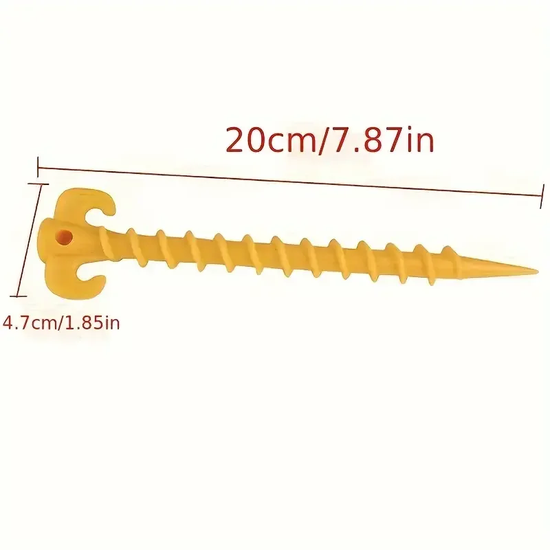 Spirals Plastic Tent Stakes Camping Tent Accessories Tent Pegs 10-30Pcs