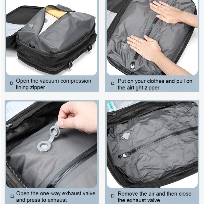 Sac Voyage Sac Compression Sous Vide Sac Compression Vide Sac à Dos RIFESI Avec Compression Sous Vide 60L  Extensible, Pompe Incluse Le Compagnon Idéal Pour Tous Vos Voyages Sac  Voyage