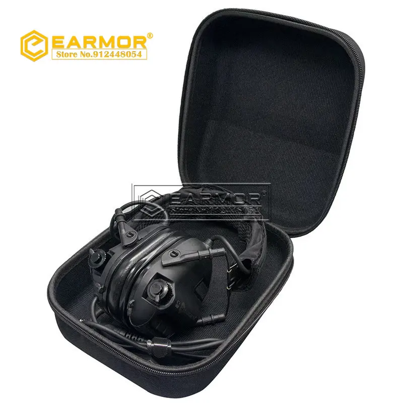 EARMOR Tactical Headset Storage Case Box Earphone Accessories Portable Storage Bag M31/M32/M31H/M32H Tactical Headphones