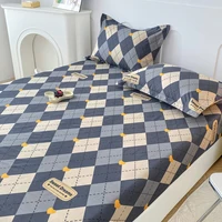 ​ ​ Drap-housse Floral 100% coton, 1 pièce, taille simple/Queen/King, housse de matelas respirante pour lits doubles (sans taie d'oreiller) ​ 3