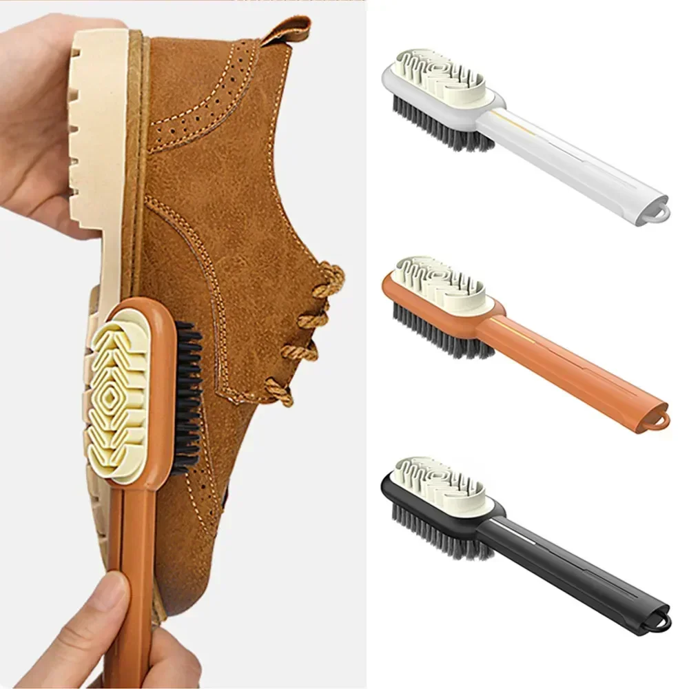 2 Sided Long Handle Boot Cleaner Rubber Eraser Set Shoes Stain Dust Suede Cleaning Brush Shoes Brush Suede Clean Up Shoe Care 2