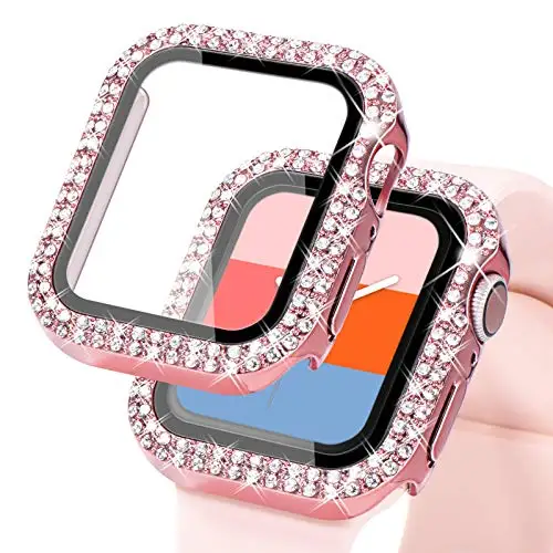 Luxury Diamond-Enhanced Tempered Glass Screen Protective Case