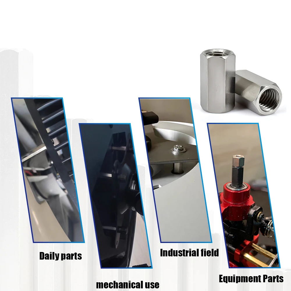 304 Stainless steel hex motherboard standoff M2 M2.5 M3 M4 M5 M6 Board Rack Stud Spacing Screw Female PCB Pillars Bolt Spacer