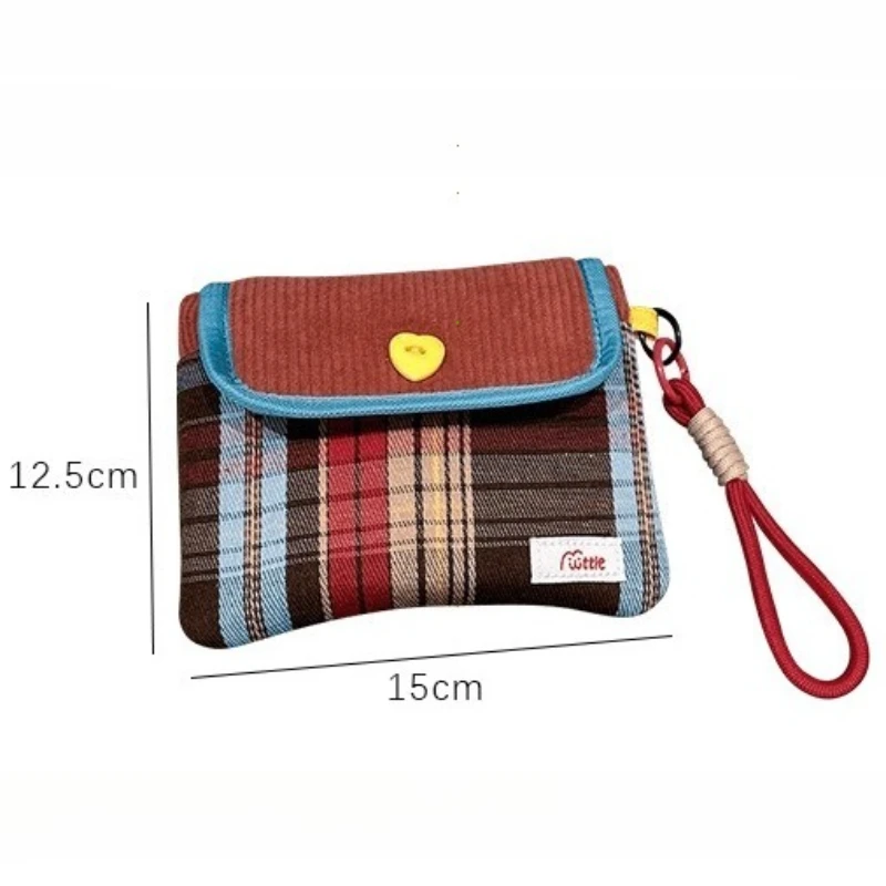 Data Cables Organizer Sanitary Pads Bag Large Capacity Contrast Color Cosmetic Bag Multipurpose Napkin Pouch Storage Bag Makeup