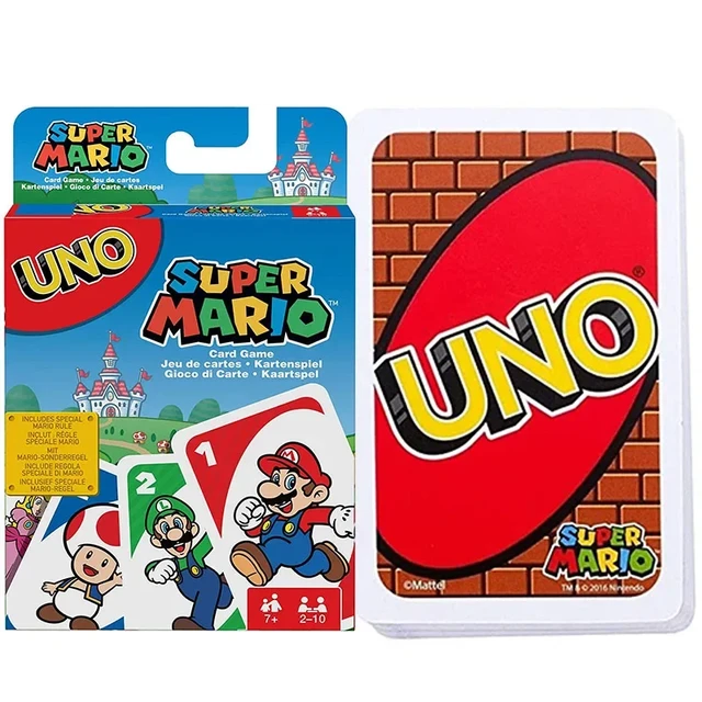 Super Mario Games Mario UNO Card Puzzle Game Family Funny Entertainment Board  Game Poker Kids Toys Playing Cards birthday gifts - AliExpress