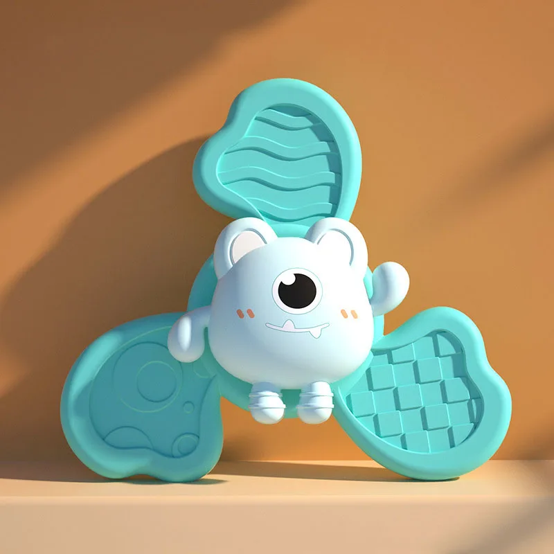 Baby Bath Toys Funny Bathing Sucker Spinner Suction Cup Cartoon Rattles Fidget Educational Toy Montessori Children Boy Girl Gift 2