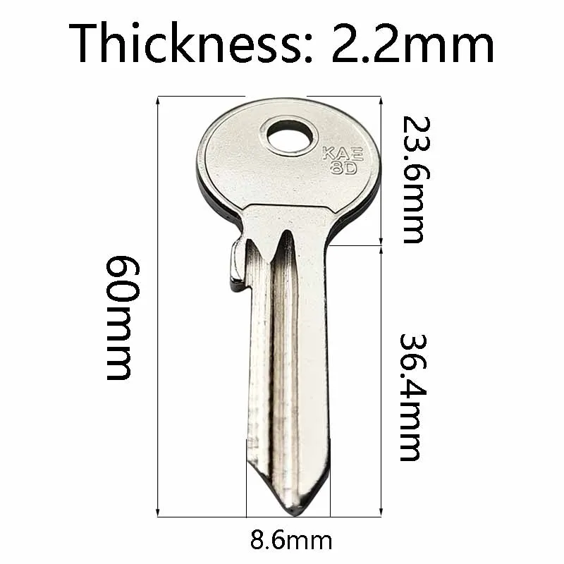 Chave em Branco Embrião Chaves de Ferro Ferramentas de Serralheiro Casa Casa Fechadura da Porta Duplicado Seguro Kae8d 5100 Pcs