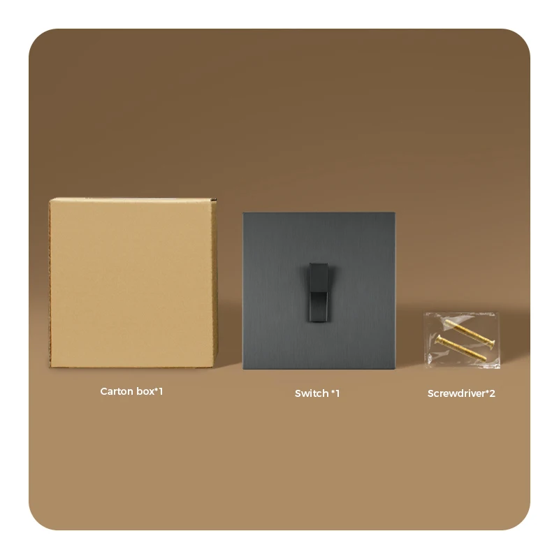Avoir Wall Light Switch Push Button Y Type On Off 2Way Gray Power Socket S8e84306f270b473aa7a7d7dd514241c4K