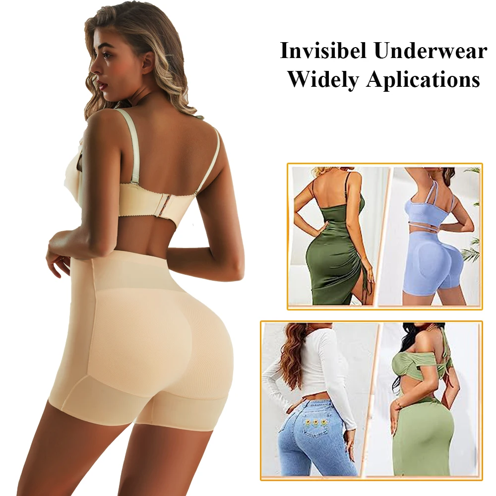 2 Pieces Butt Enhancer Shaper Panties Seamless Waist Trainer Body Shapewear Tummy Control Underwear