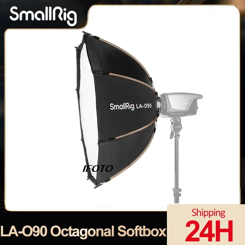 SmallRig LA-O90 팔각형 소프트박스, 스튜디오 플래시 보웬스 마우스 그리드, 깊은 입 포물선 필 라이트, 원형 레이돔 4633