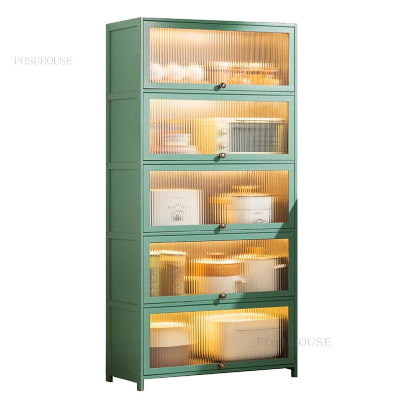Nordic Canteen Multi-layer Kitchen Cabinets Dustproof Hotel Cafe Storage Locker Household Furniture Multifunctional Sideboard G 5