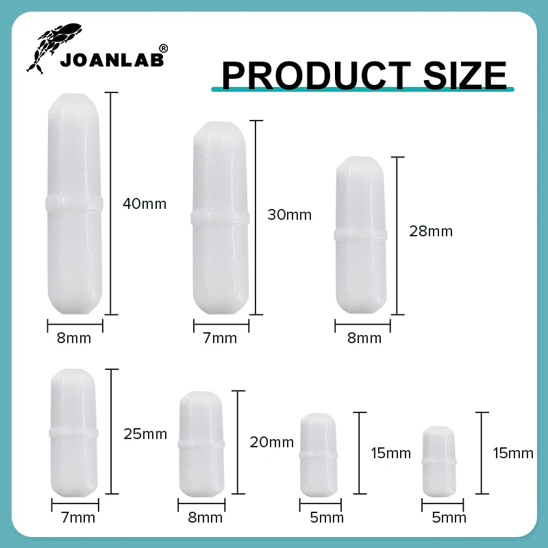 Magnetic Stirrer Bar PTFE Magnetic Stirrer Mixer Stir Bars 15mm 20mm 25mm 28mm 30mm 35mm 40mm 10 pcs magnetic stirring rod,magnetic stirrer