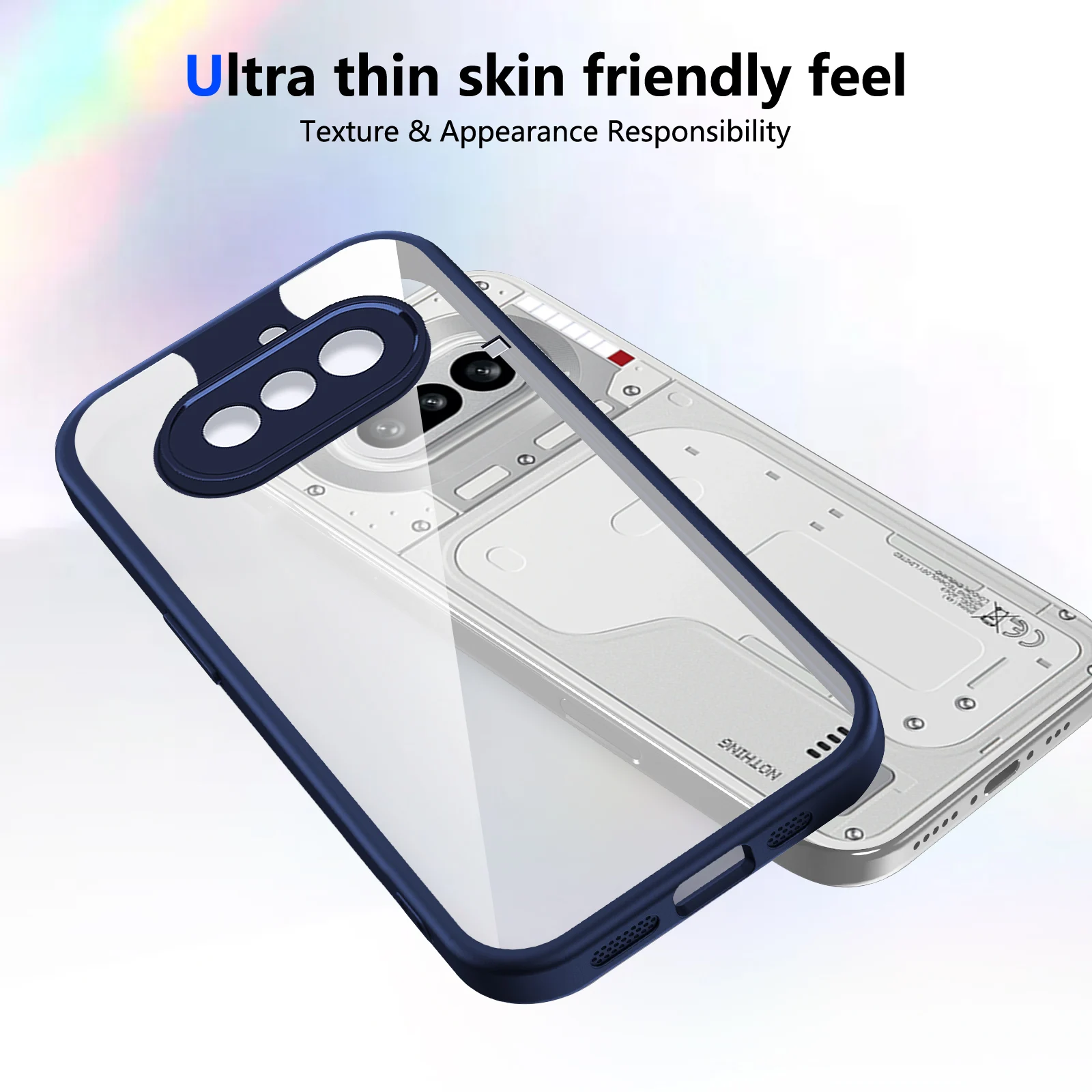 Shockproof Silicone Plating Bumper Case with Clear Back Cover and Hard Matte Finish