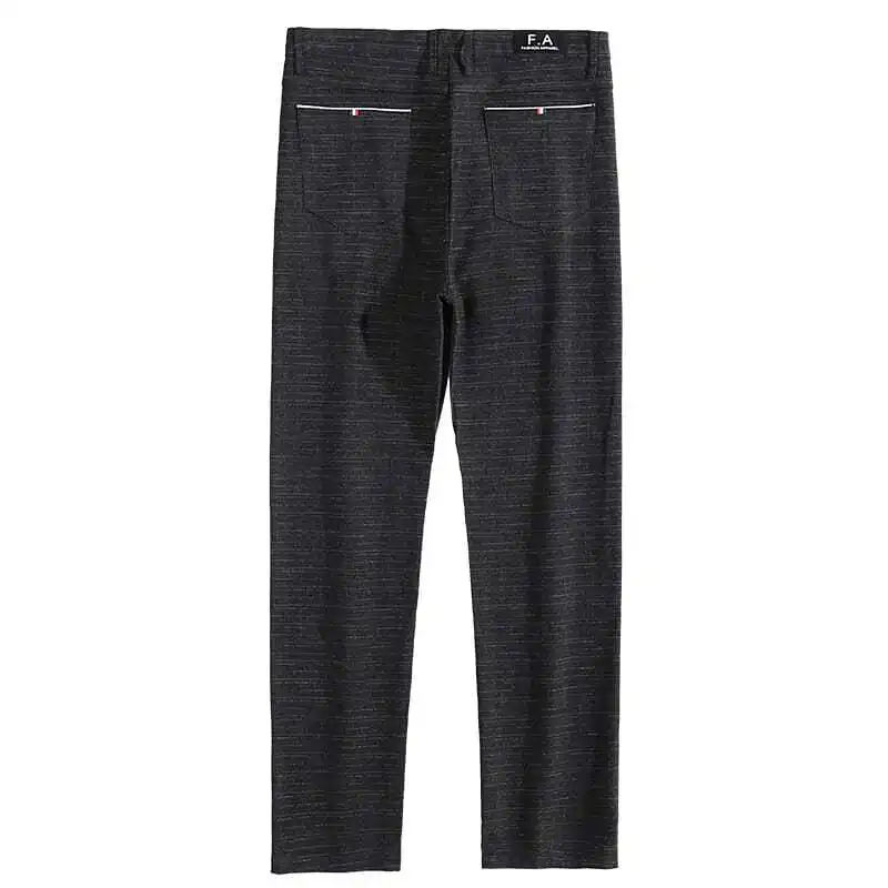 Business Office Streetwear Fashion Men's Plaid Suit Pants Spring Autumn Korean Male Clothing Casual New Slim Straight Trousers