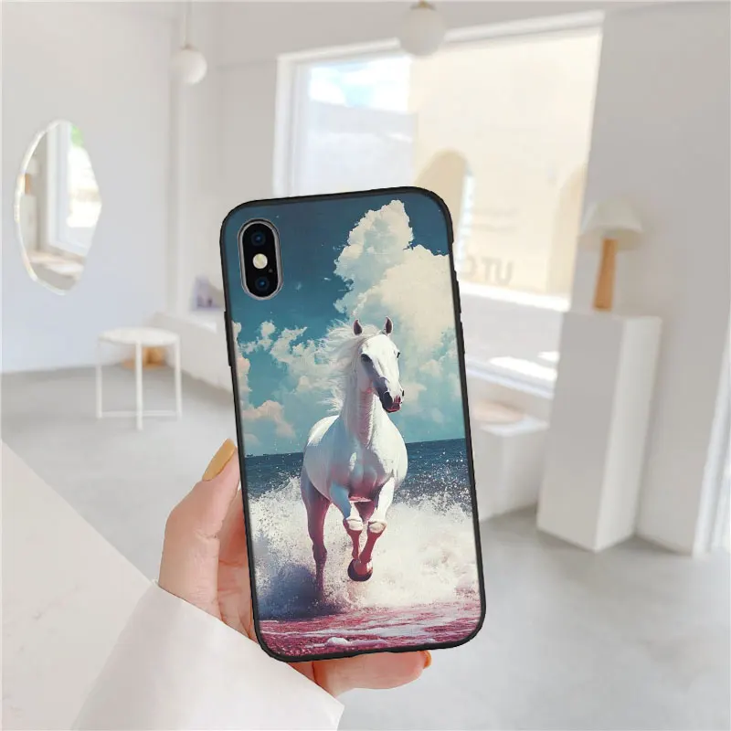 Luxurious Fine Horse Premium Protective Phone Case