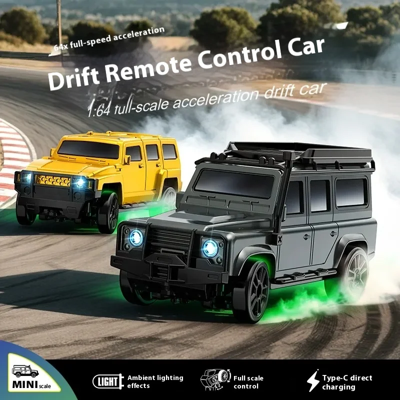 1/64 Mini Drift Rc Car 2.4G High Speed 4WD Remote Control Car 4WD CRAWLER Radio Controlled Mini Racing Model Boy Toy Gifts