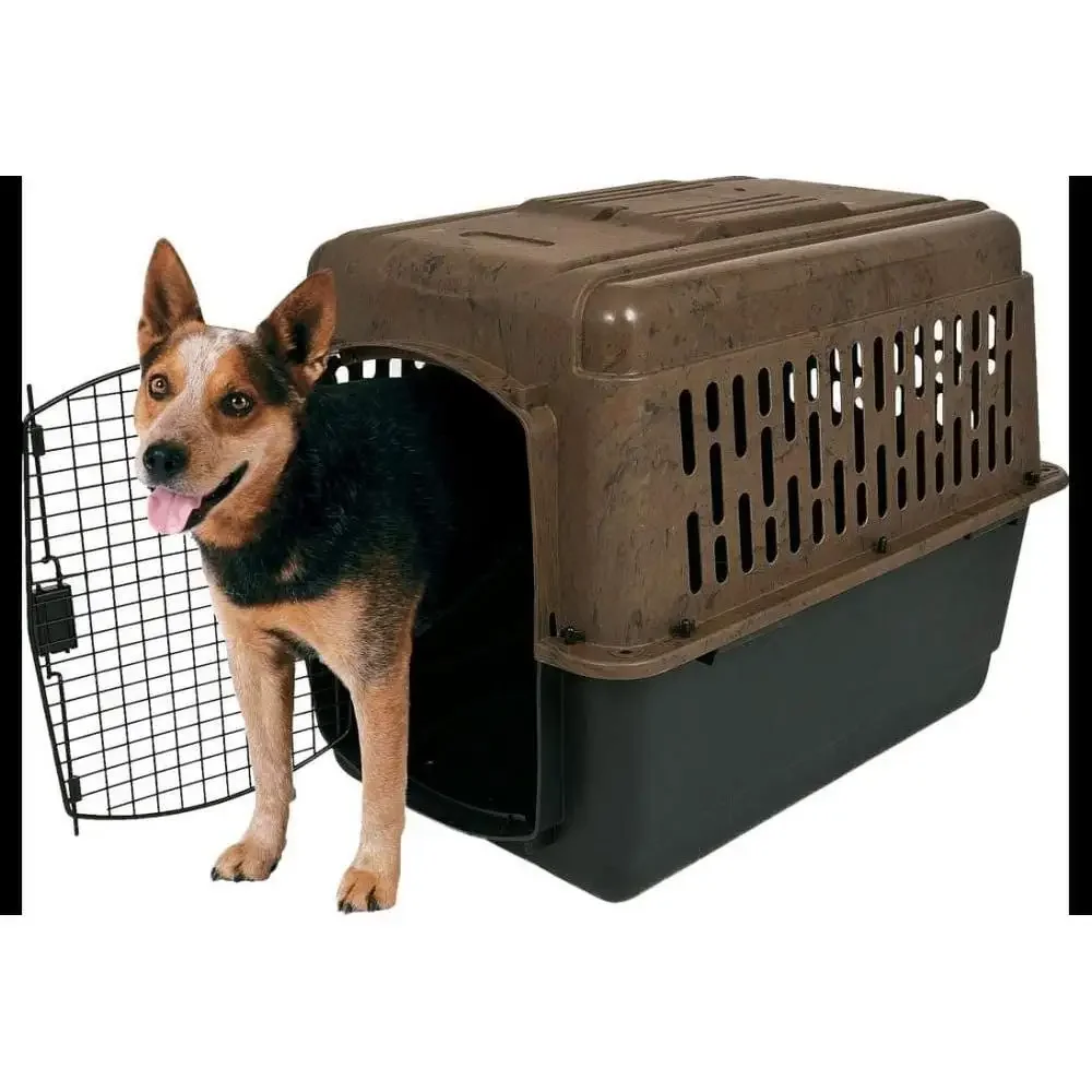Large Plastic Dog Crate Camo Travel Carrier 36 2