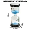 1-30 Minutes New Mini Sandglass Sand Clock Timer Creative Children Do Homework Clean Teeth Timer Home Decoration Hourglass Watch 6