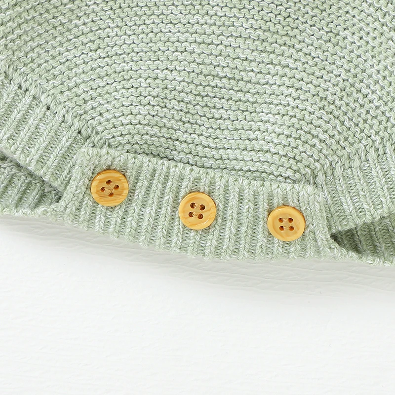 Tute per neonato lavorate a maglia per neonato ragazzo ragazza solido fionda abbigliamento casual senza maniche estate bambino bambini top abiti 0-18 m - immagine 5