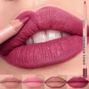 56504-eb849d.jpg Fine Slim Lip Pencil Waterproof Easy To Color Matte Pink Purple Long-lasting Waterproof Non Stick Cup Pigment Sexy Lip Cosmetics