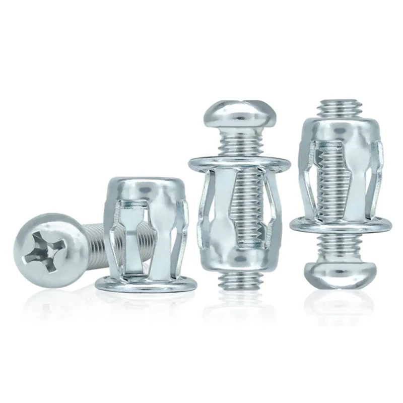 25pcs Jack Nuts Screw Petal Screw Anchors Petal Expansion Plugs for Curtain Expansion Clamp Petal Rivet Lock Jack Nut Bolt
