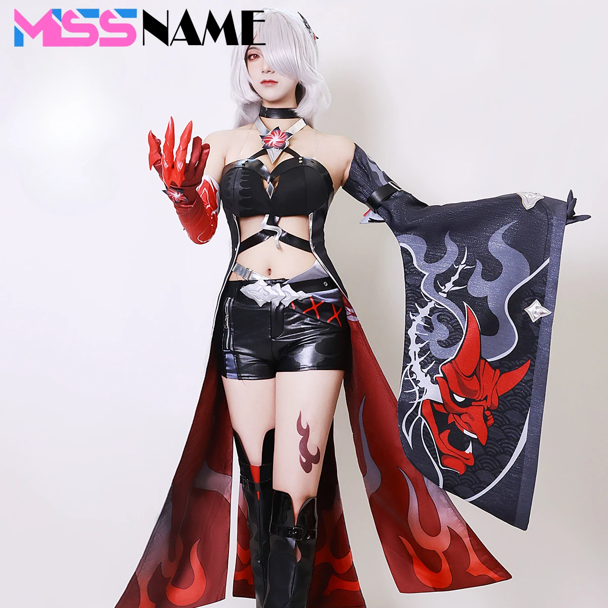 

Red Acheron Cosplay Honkai Star Rail Cosplay Costume Party Clothing Role Play Comic Con Wigs Coser Prop