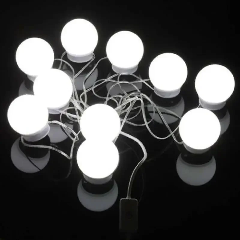 Make Up Mirror Lights 4/6/8/10/12/14Pc Led Bulbs Vanity Makeup Dressing Table Usb Mirror Lights makeup mirror