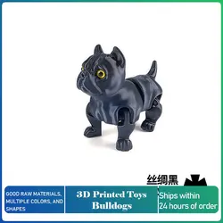 Articulated Bulldog Figurine - Creative Desk Decor & Unique Gift Idea (Bulldog A)